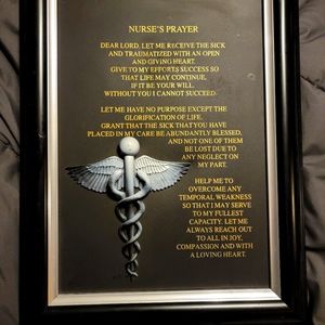 nurse prayer Canvis 17 by 13